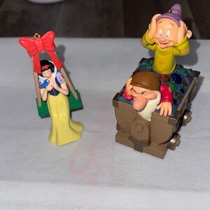 Vintage 90s Grolier Snow White& Hallmark keep sale “off we go!” Grumpy and dopey